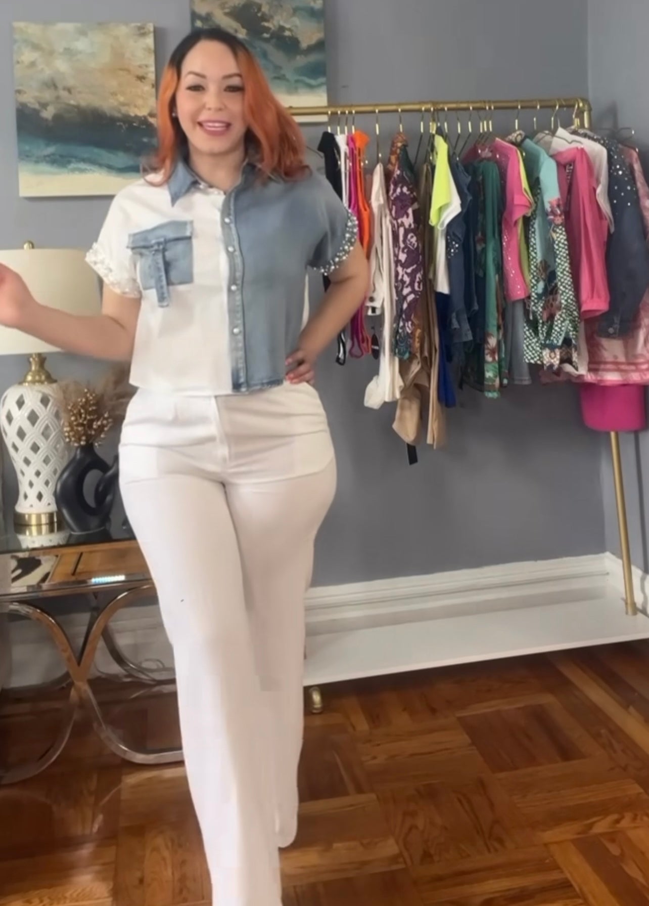 Pantalón de lino 💙🤍