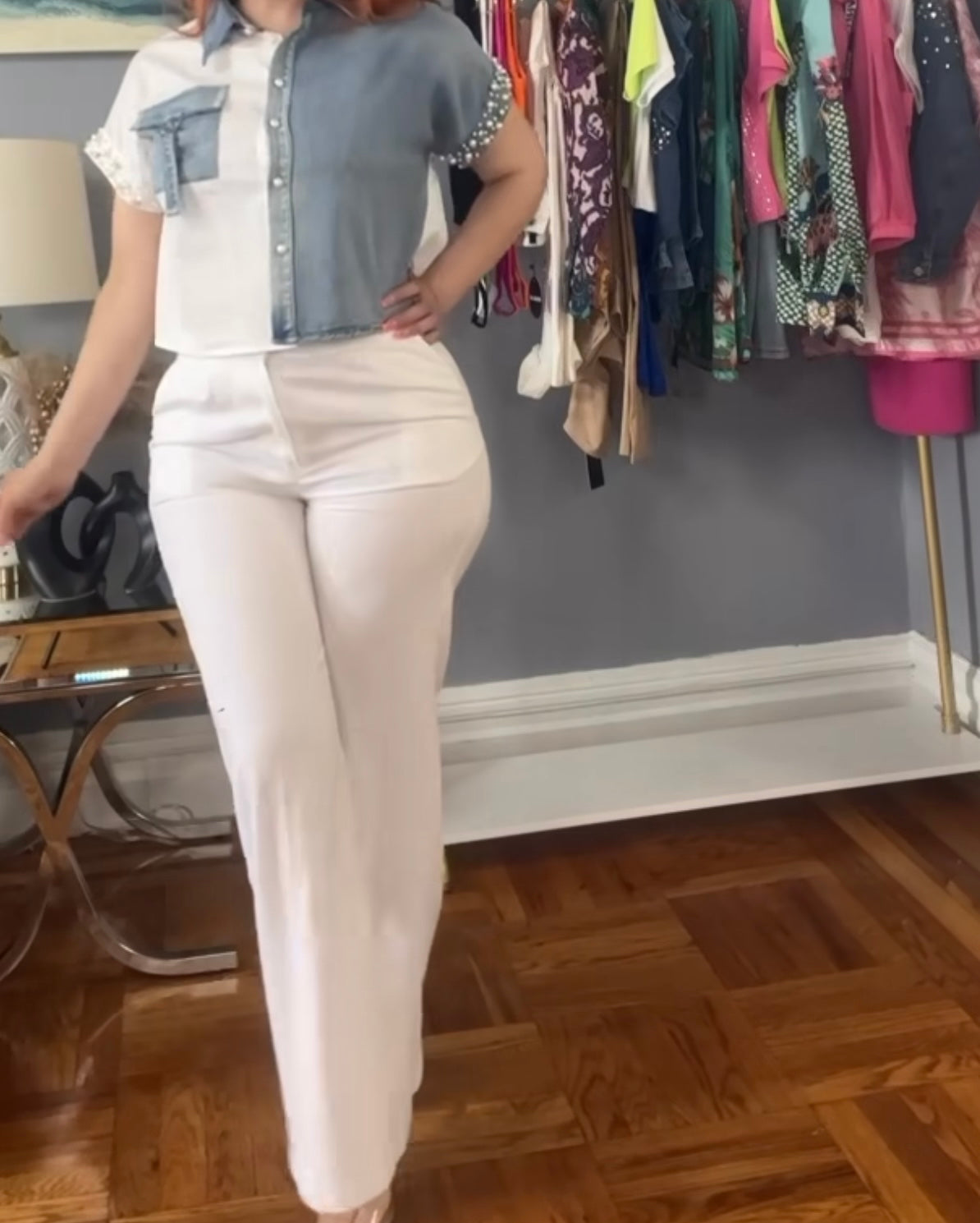 Pantalón de lino 💙🤍