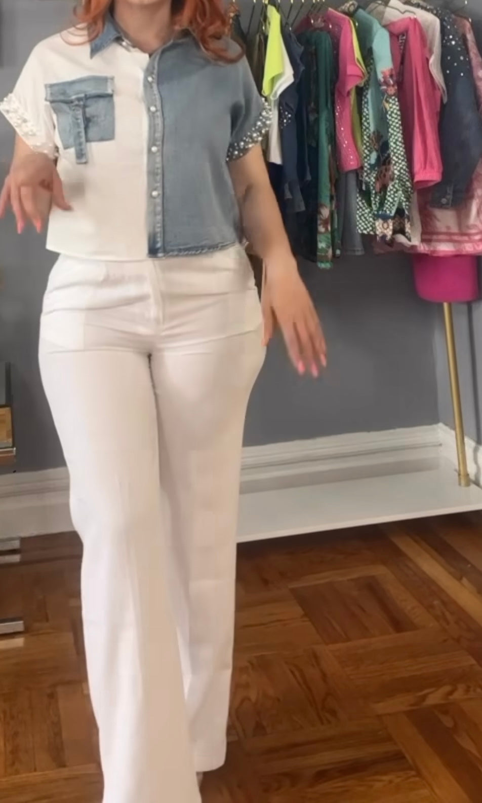 Pantalón de lino 💙🤍
