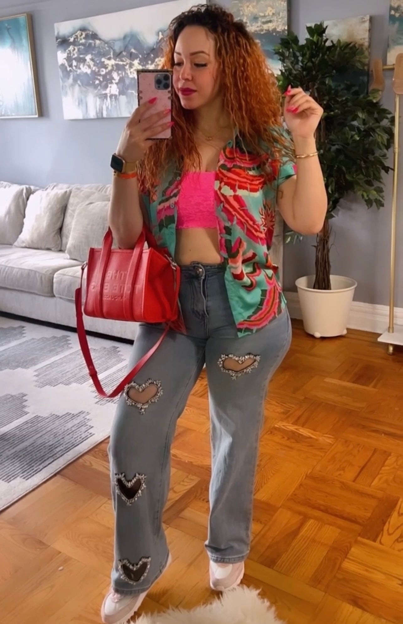 Pantalón de corazones
